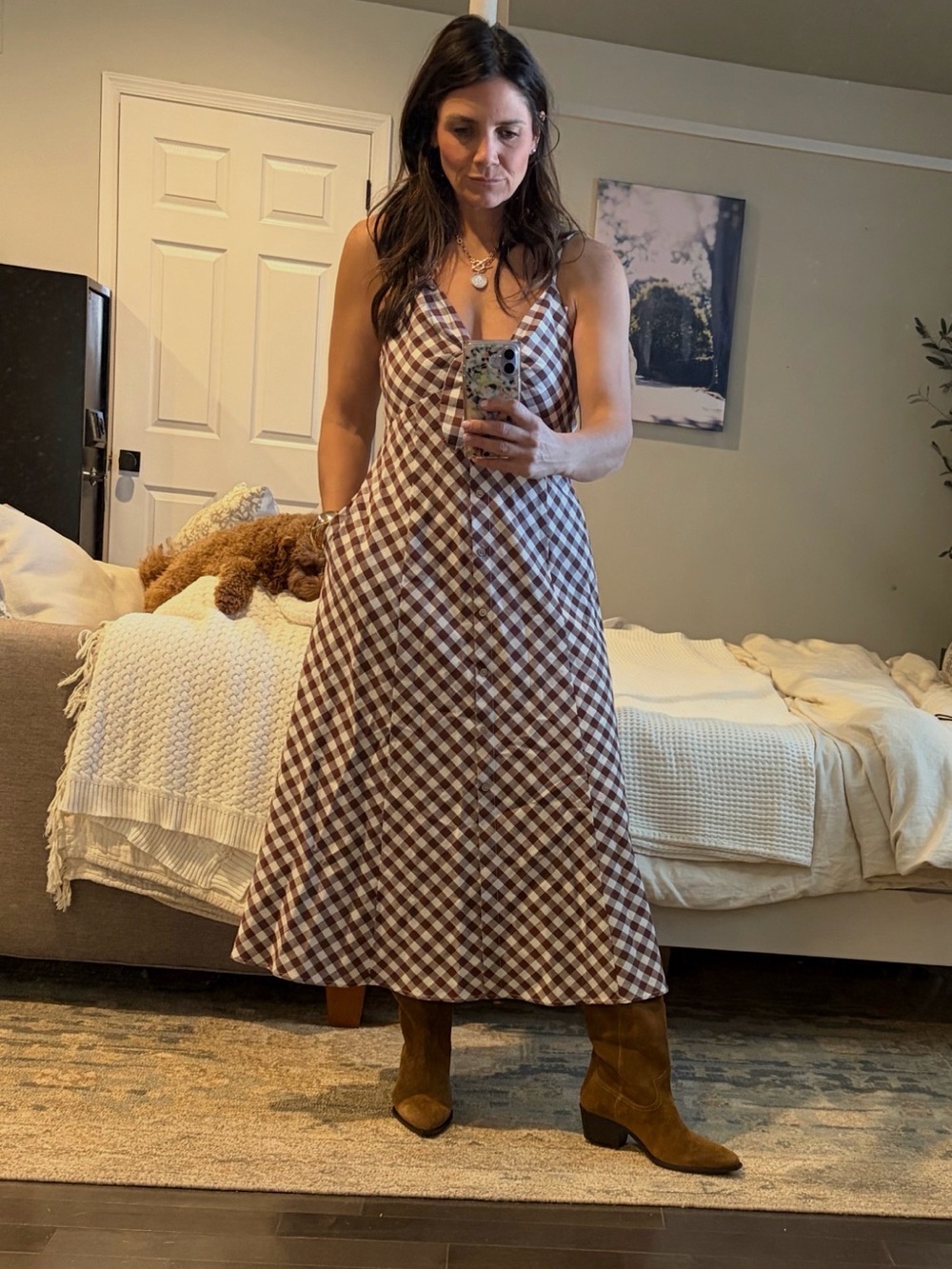 Viral Target Gingham Dress